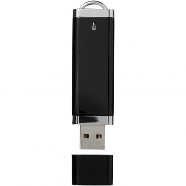 Logo trade promotional gifts image of: Flat USB, 4GB, black