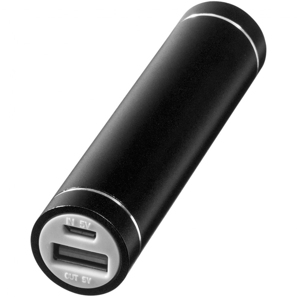 Logotrade promotional merchandise picture of: Bolt alu power bank 2200mAh, black