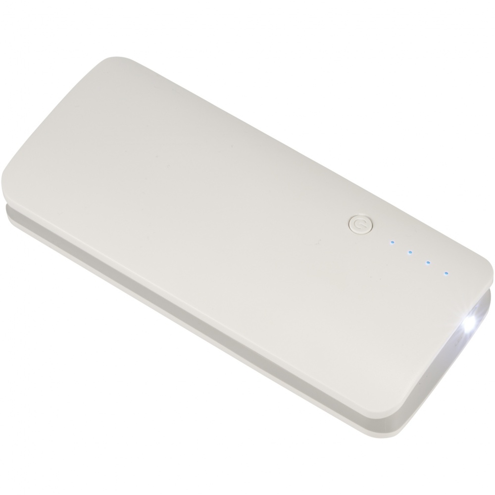 Logo trade business gifts image of: Spare 10000 mAh Power Bank, white