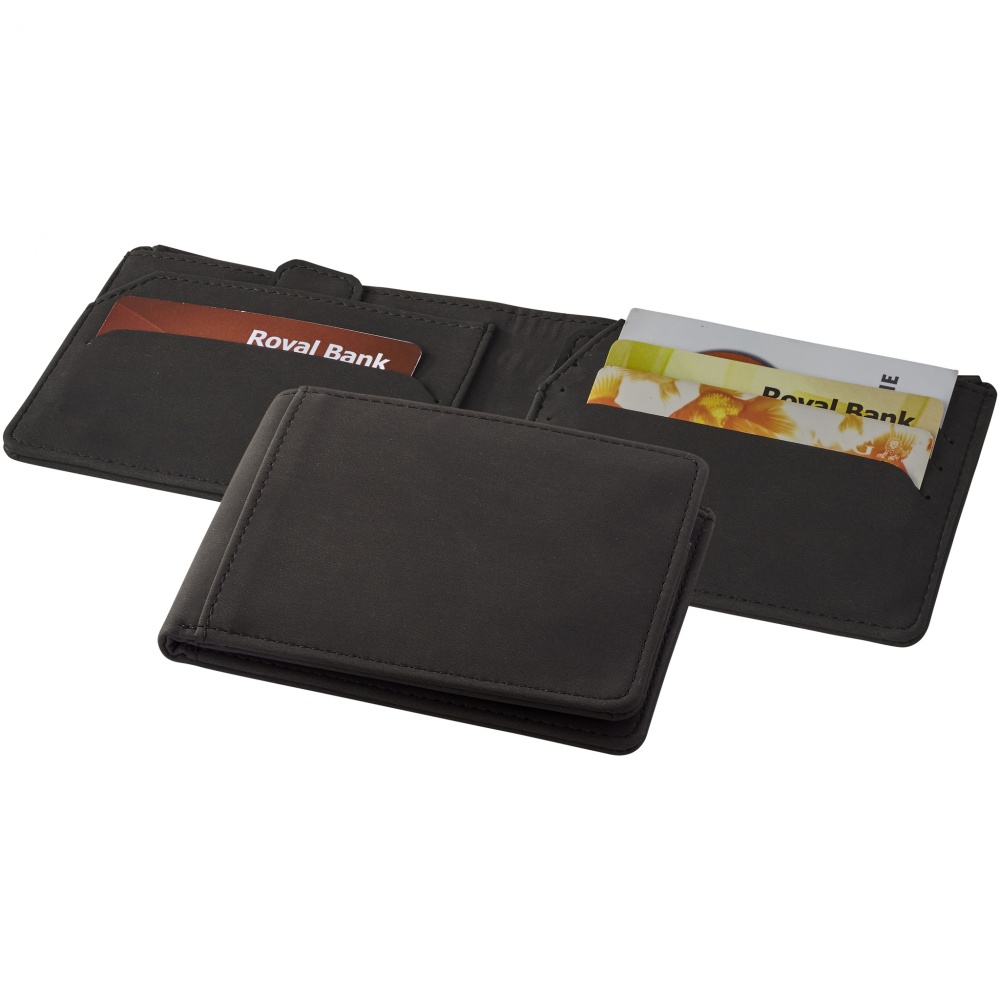 Logo trade corporate gifts image of: Adventurer RFID wallet, black