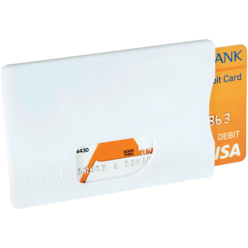 Logo trade promotional products image of: RFID Credit Card Protector, white