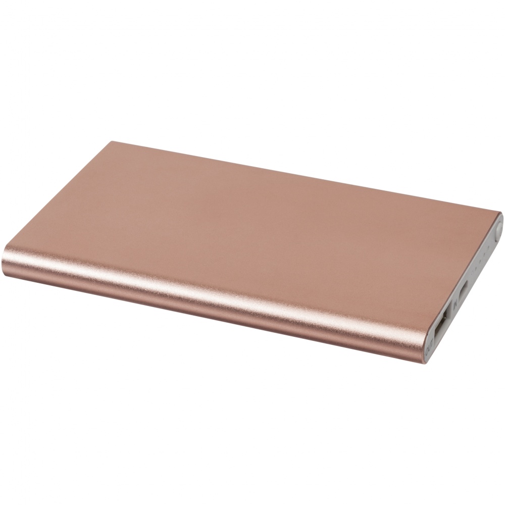 Logotrade advertising product image of: Pep 4000 mAh Aluminium Power Bank, rosy