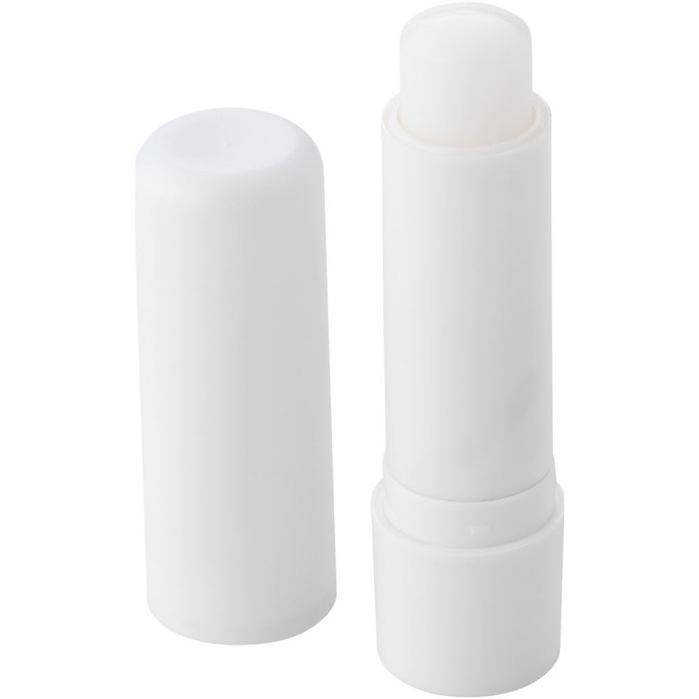 Logo trade promotional merchandise image of: Deale lip salve stick,white