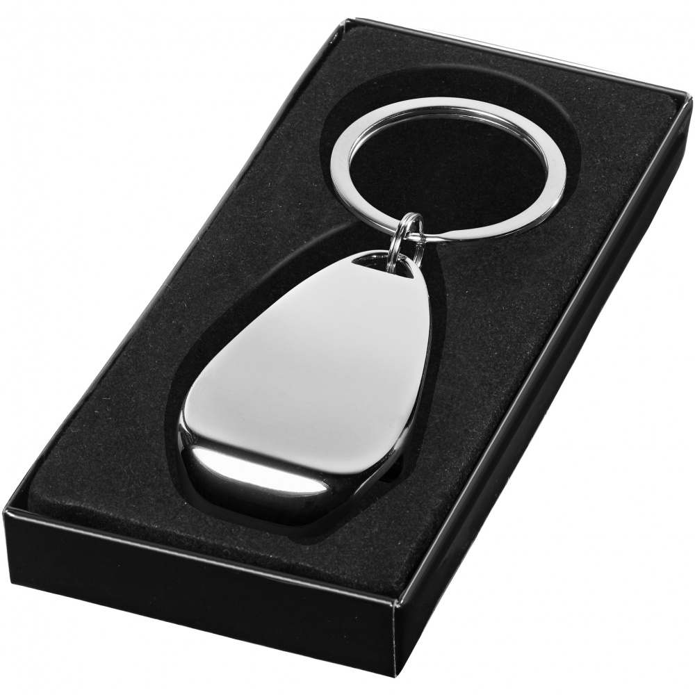 Logotrade promotional product picture of: Bottle opener key chain, silver