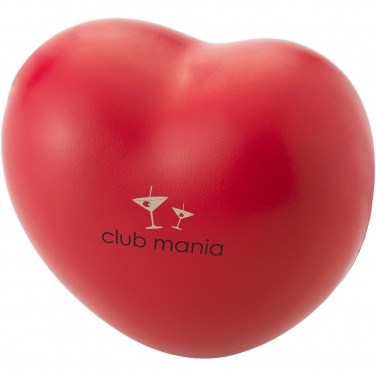 Logotrade promotional product picture of: Heart shaped stress reliever, red