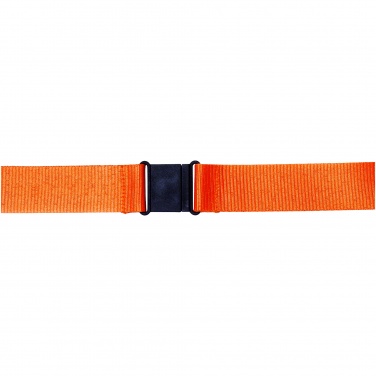 Logo trade promotional giveaways picture of: Yogi lanyard with detachable buckle, orange