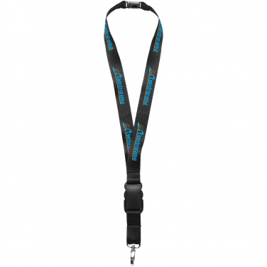 Logotrade business gifts photo of: Yogi lanyard with detachable buckle, black