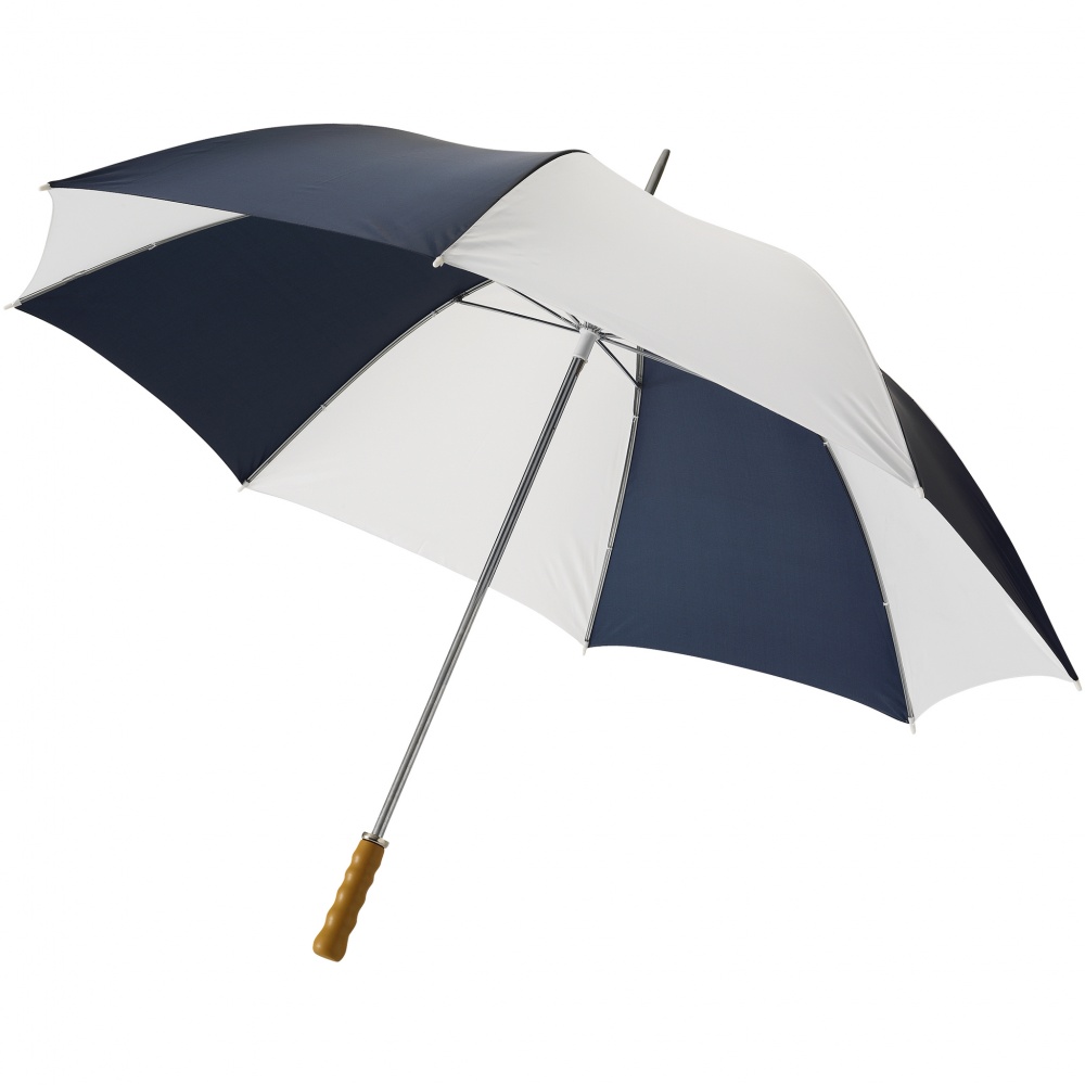 Logo trade corporate gifts picture of: Karl 30" Golf Umbrella, blue/white