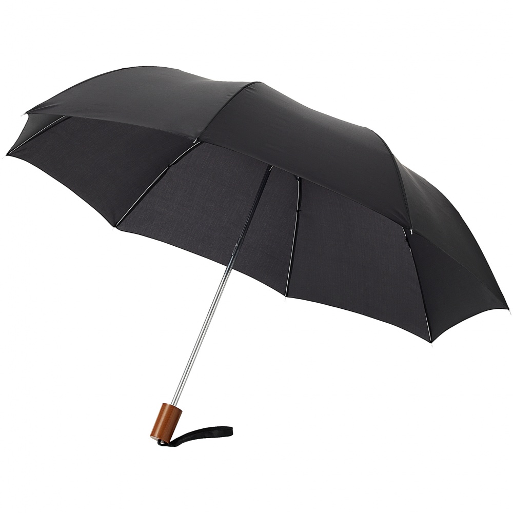 Logo trade promotional products image of: 20" 2-Section Oho umbrella, black