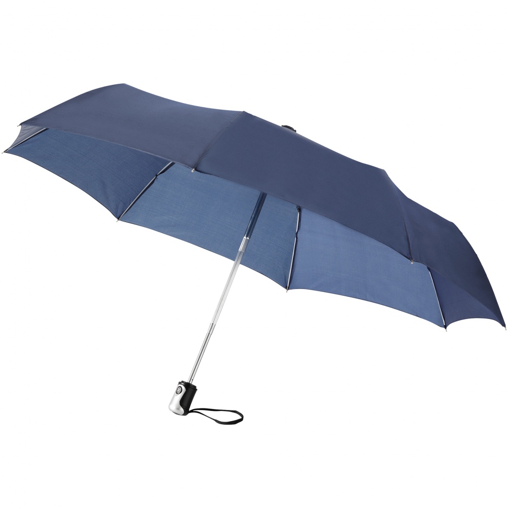 Logotrade business gifts photo of: Alex 21.5" foldable auto open/close umbrella, navy blue