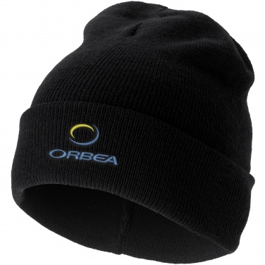 Logo trade corporate gift photo of: Irwin Beanie, black