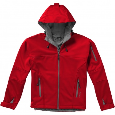 Logotrade advertising products photo of: Match softshell jacket, red