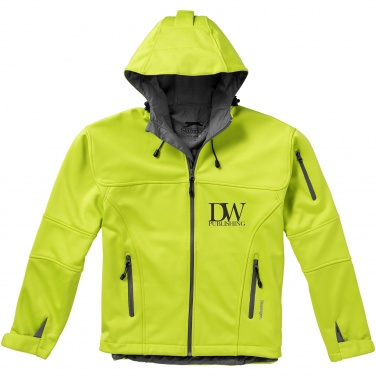 Logo trade promotional giveaways image of: Match softshell jacket, light green