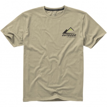 Logo trade advertising products picture of: Nanaimo short sleeve T-Shirt, beige