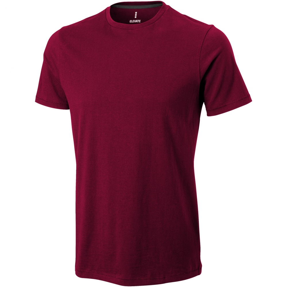 Logotrade business gift image of: Nanaimo short sleeve T-Shirt, dark red