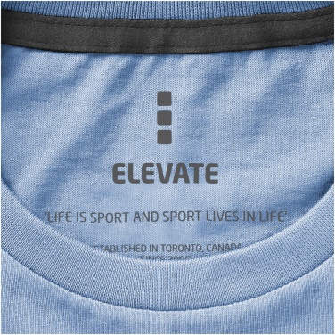 Logo trade promotional merchandise image of: Nanaimo short sleeve T-Shirt, light blue