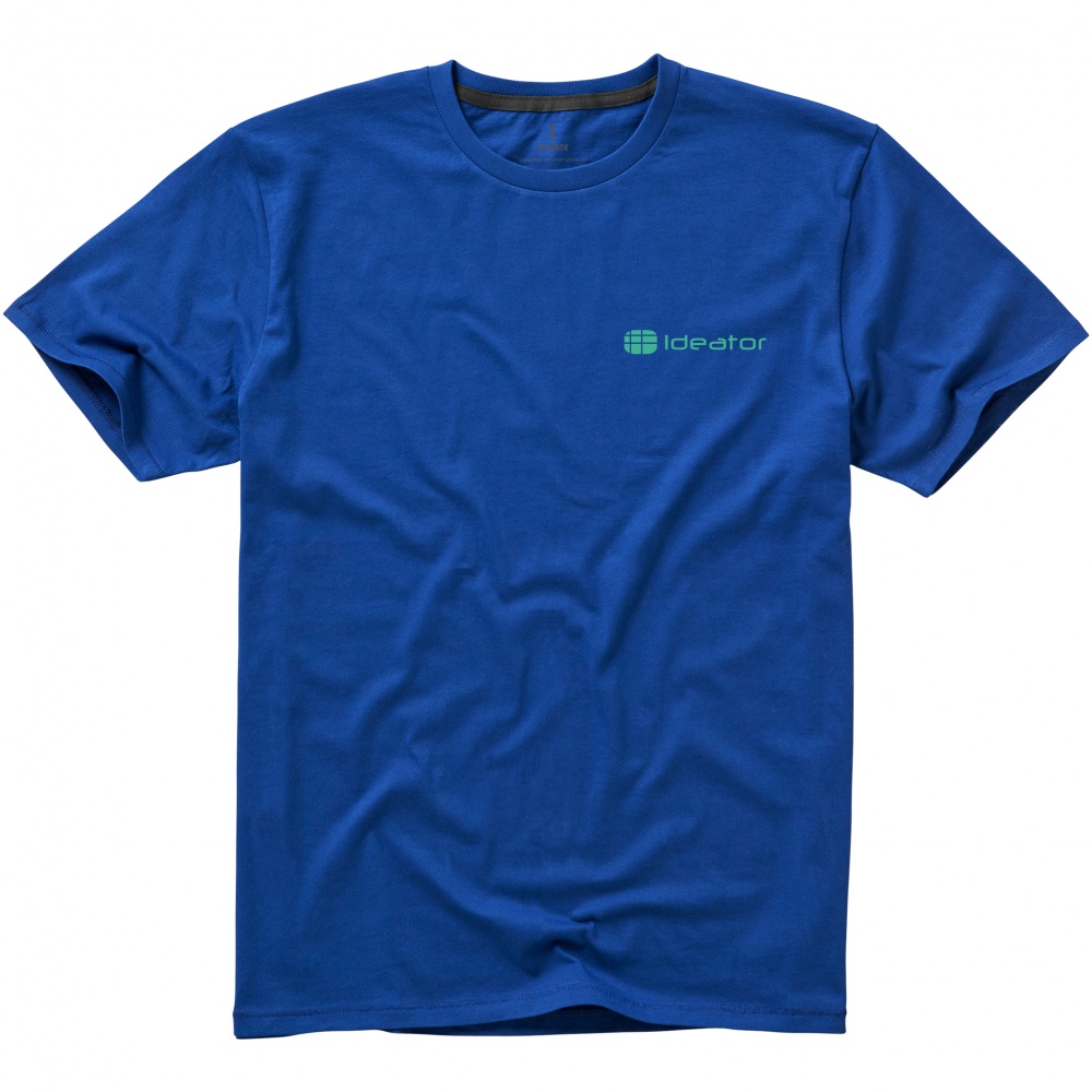 Logo trade promotional merchandise image of: Nanaimo short sleeve T-Shirt, blue