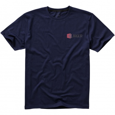 Logo trade promotional giveaway photo of: Nanaimo short sleeve T-Shirt, navy