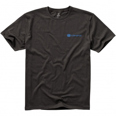 Logo trade business gifts image of: Nanaimo short sleeve T-Shirt, dark grey