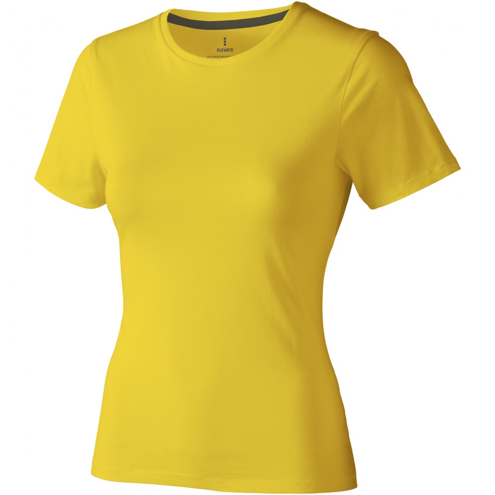 Logotrade corporate gifts photo of: Nanaimo short sleeve ladies T-shirt, yellow