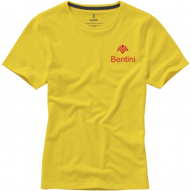 Logo trade promotional merchandise picture of: Nanaimo short sleeve ladies T-shirt, yellow