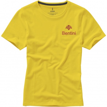 Logotrade promotional gift picture of: Nanaimo short sleeve ladies T-shirt, yellow