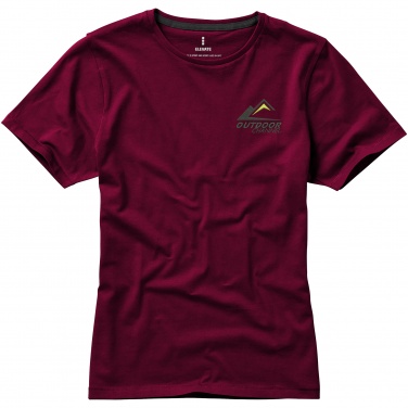 Logotrade advertising product picture of: Nanaimo short sleeve ladies T-shirt, dark red