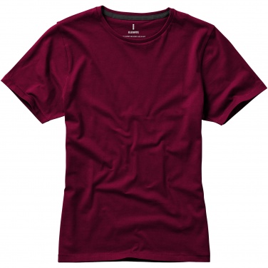 Logotrade promotional giveaway image of: Nanaimo short sleeve ladies T-shirt, dark red