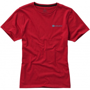 Logo trade promotional merchandise image of: Nanaimo short sleeve ladies T-shirt, red