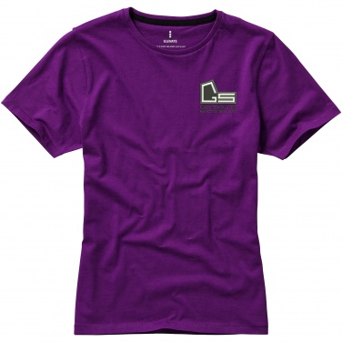 Logo trade promotional merchandise image of: Nanaimo short sleeve ladies T-shirt, purple