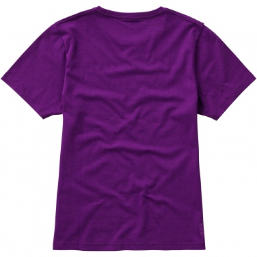 Logo trade promotional giveaways image of: Nanaimo short sleeve ladies T-shirt, purple