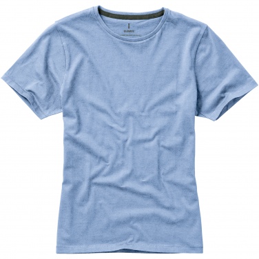 Logo trade promotional items picture of: Nanaimo short sleeve ladies T-shirt, light blue