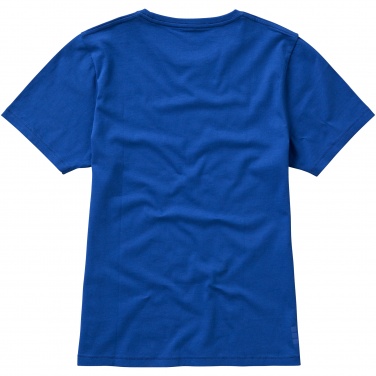 Logo trade corporate gift photo of: Nanaimo short sleeve ladies T-shirt, blue