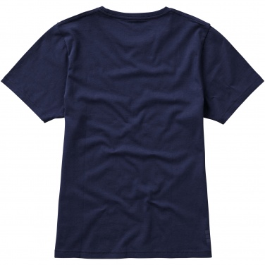 Logotrade promotional giveaway image of: Nanaimo short sleeve ladies T-shirt, navy