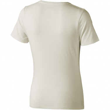 Logo trade promotional products picture of: Nanaimo short sleeve ladies T-shirt, light grey