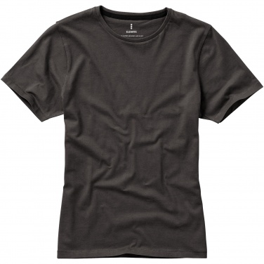 Logotrade advertising products photo of: Nanaimo short sleeve ladies T-shirt, dark grey