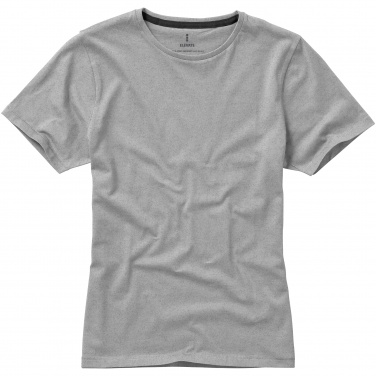 Logo trade corporate gifts picture of: Nanaimo short sleeve ladies T-shirt, grey