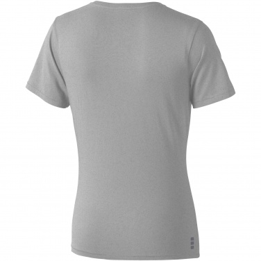 Logo trade promotional items image of: Nanaimo short sleeve ladies T-shirt, grey