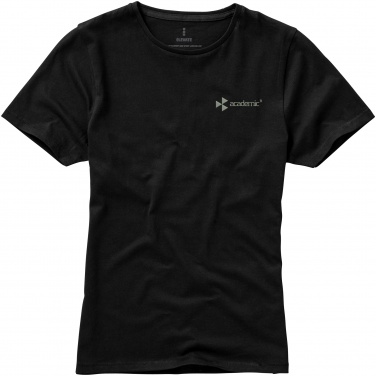 Logo trade business gift photo of: Nanaimo short sleeve ladies T-shirt, black