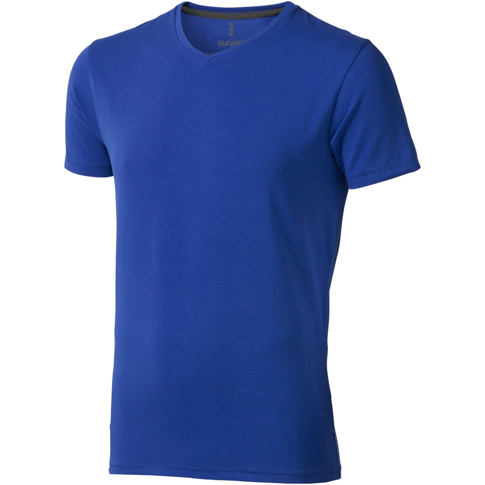 Logo trade promotional giveaways image of: Kawartha short sleeve T-shirt, blue