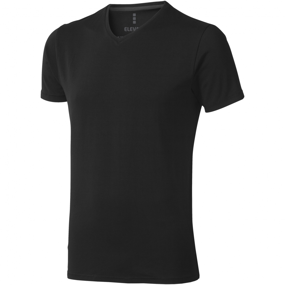 Logo trade promotional products image of: Kawartha short sleeve T-shirt, black