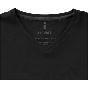 Logo trade business gifts image of: Kawartha short sleeve T-shirt, black