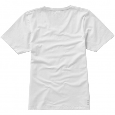 Logo trade promotional gifts image of: Kawartha short sleeve ladies T-shirt, white