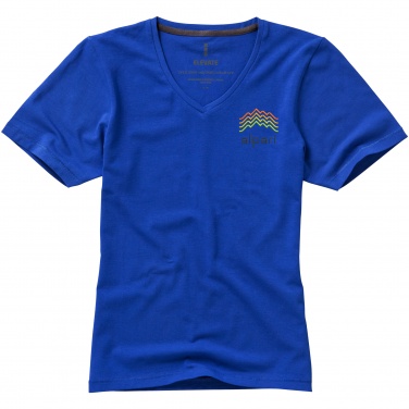 Logo trade promotional giveaway photo of: Kawartha short sleeve ladies T-shirt, blue