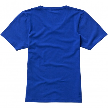 Logo trade corporate gifts image of: Kawartha short sleeve ladies T-shirt, blue