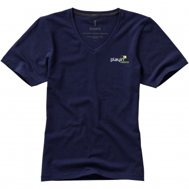 Logo trade promotional items picture of: Kawartha short sleeve ladies T-shirt, navy