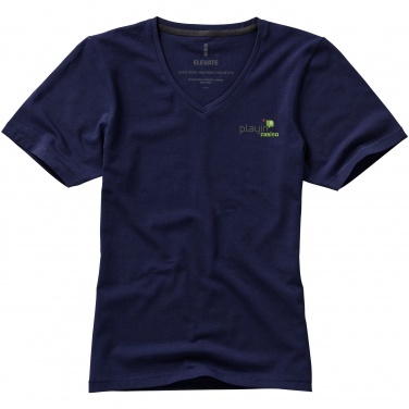 Logotrade promotional merchandise picture of: Kawartha short sleeve ladies T-shirt, navy