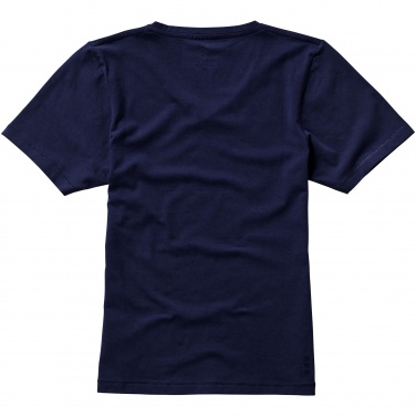 Logo trade promotional merchandise image of: Kawartha short sleeve ladies T-shirt, navy