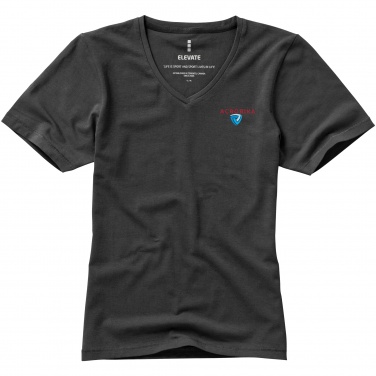 Logo trade promotional giveaways picture of: Kawartha short sleeve ladies T-shirt, dark grey