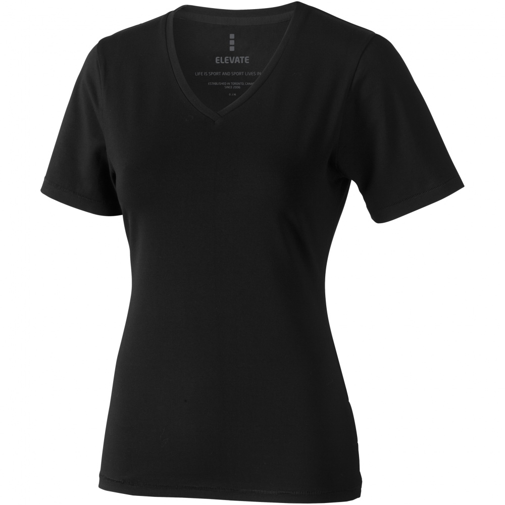 Logotrade promotional items photo of: Kawartha short sleeve ladies T-shirt, black